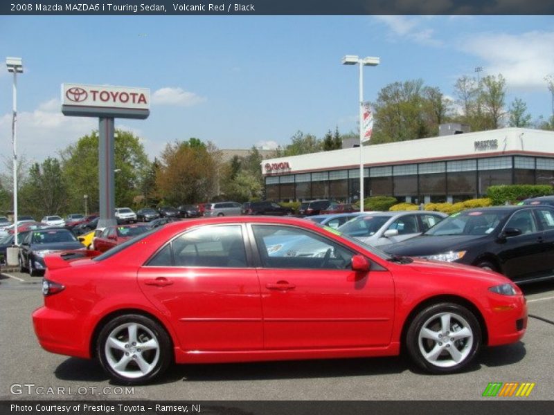 Volcanic Red / Black 2008 Mazda MAZDA6 i Touring Sedan