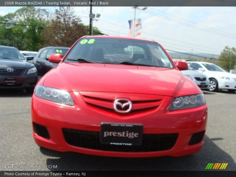 Volcanic Red / Black 2008 Mazda MAZDA6 i Touring Sedan