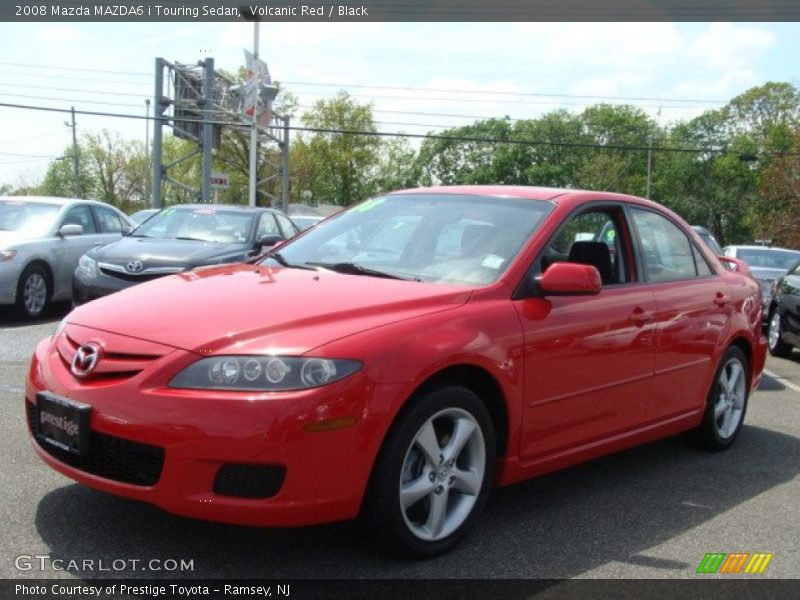 Volcanic Red / Black 2008 Mazda MAZDA6 i Touring Sedan