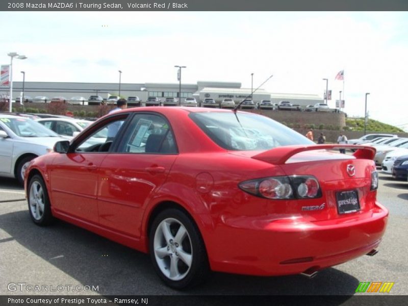 Volcanic Red / Black 2008 Mazda MAZDA6 i Touring Sedan