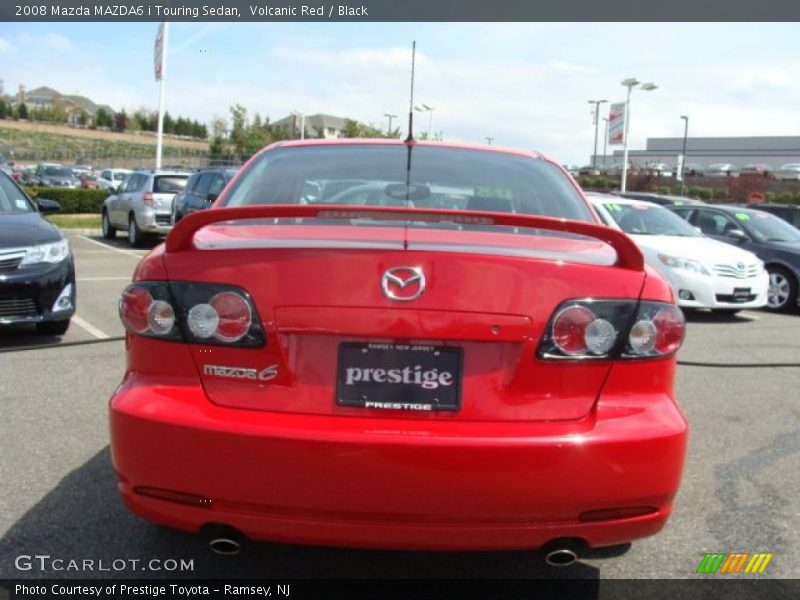 Volcanic Red / Black 2008 Mazda MAZDA6 i Touring Sedan