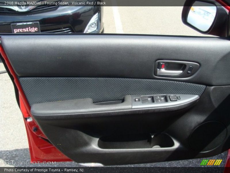 Volcanic Red / Black 2008 Mazda MAZDA6 i Touring Sedan