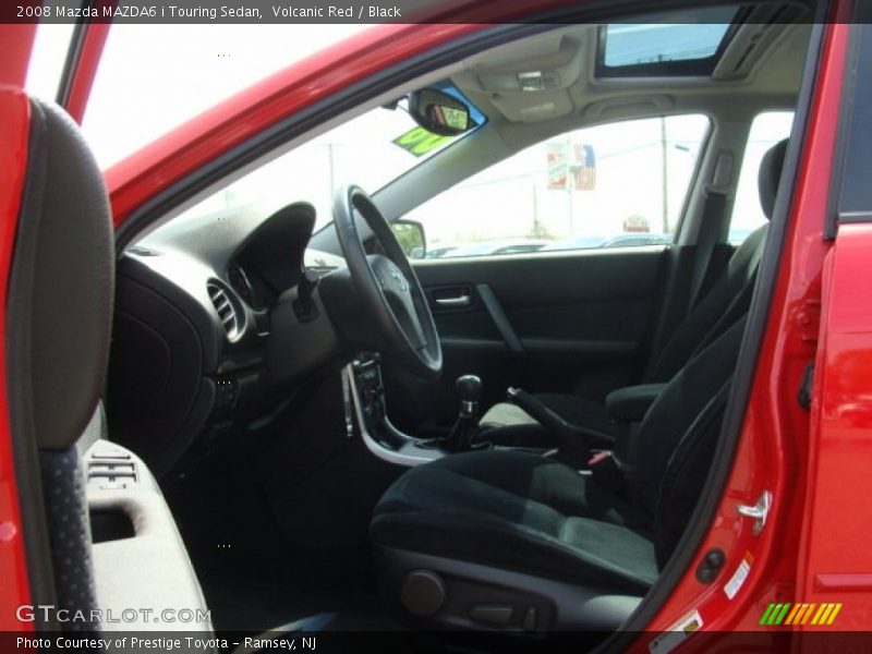 Volcanic Red / Black 2008 Mazda MAZDA6 i Touring Sedan