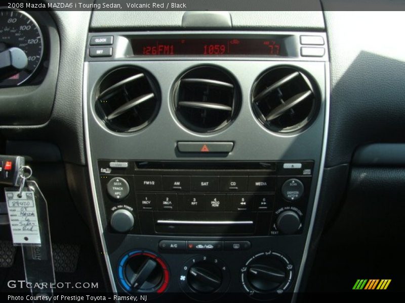 Volcanic Red / Black 2008 Mazda MAZDA6 i Touring Sedan