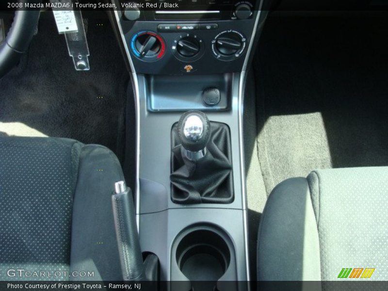 Volcanic Red / Black 2008 Mazda MAZDA6 i Touring Sedan