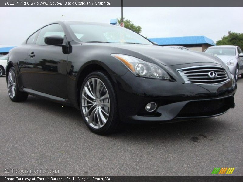 Black Obsidian / Graphite 2011 Infiniti G 37 x AWD Coupe
