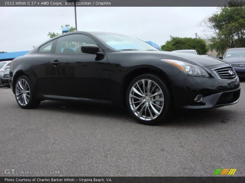 Black Obsidian / Graphite 2011 Infiniti G 37 x AWD Coupe