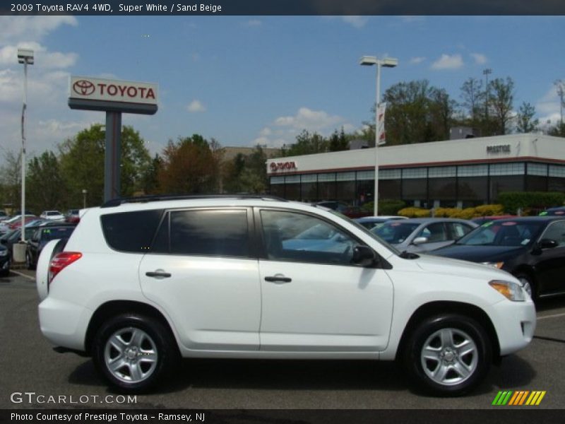 Super White / Sand Beige 2009 Toyota RAV4 4WD