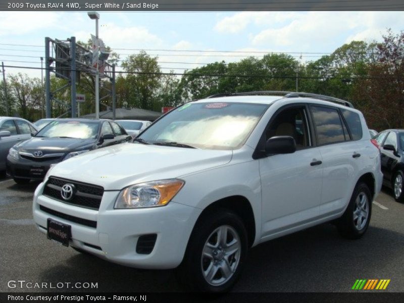 Super White / Sand Beige 2009 Toyota RAV4 4WD