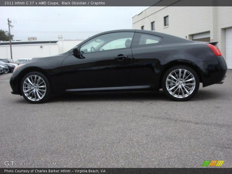 Black Obsidian / Graphite 2011 Infiniti G 37 x AWD Coupe