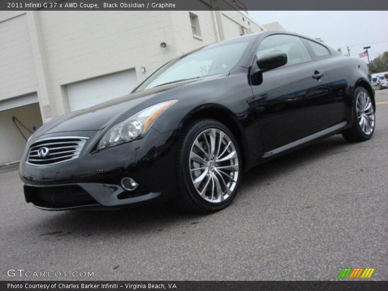 Black Obsidian / Graphite 2011 Infiniti G 37 x AWD Coupe