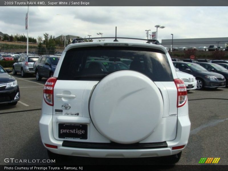 Super White / Sand Beige 2009 Toyota RAV4 4WD