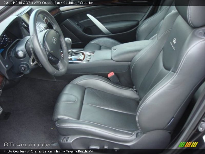  2011 G 37 x AWD Coupe Graphite Interior