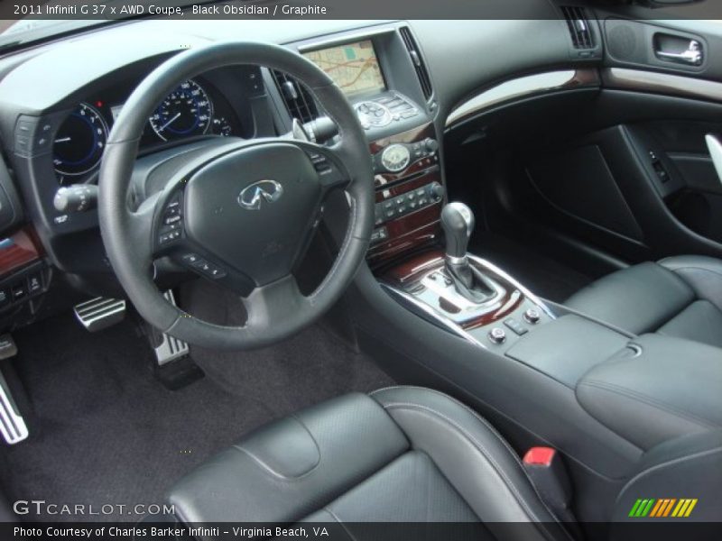 Graphite Interior - 2011 G 37 x AWD Coupe 