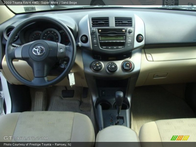Super White / Sand Beige 2009 Toyota RAV4 4WD