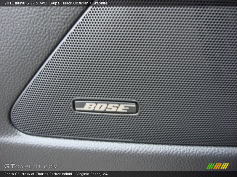 Black Obsidian / Graphite 2011 Infiniti G 37 x AWD Coupe