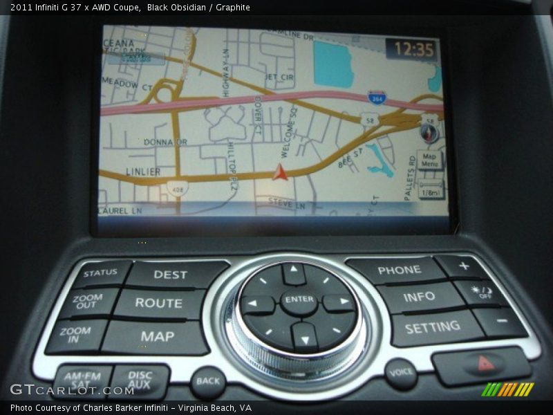 Navigation of 2011 G 37 x AWD Coupe