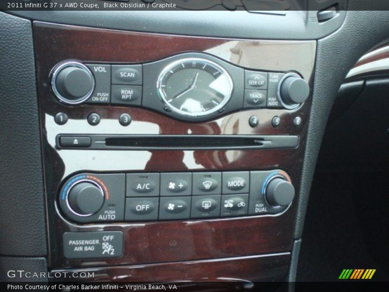 Black Obsidian / Graphite 2011 Infiniti G 37 x AWD Coupe