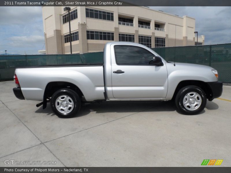 Silver Streak Mica / Graphite Gray 2011 Toyota Tacoma Regular Cab