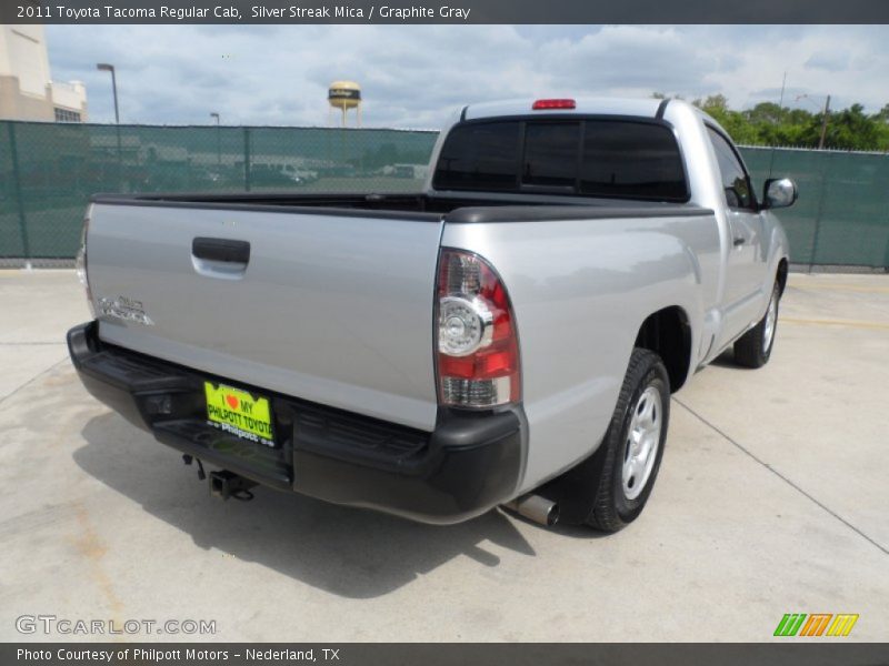 Silver Streak Mica / Graphite Gray 2011 Toyota Tacoma Regular Cab
