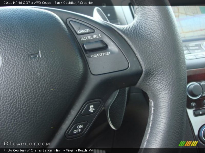 Controls of 2011 G 37 x AWD Coupe