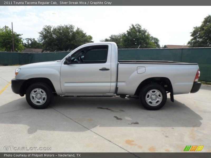 Silver Streak Mica / Graphite Gray 2011 Toyota Tacoma Regular Cab