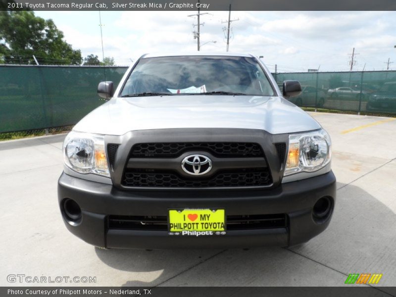 Silver Streak Mica / Graphite Gray 2011 Toyota Tacoma Regular Cab