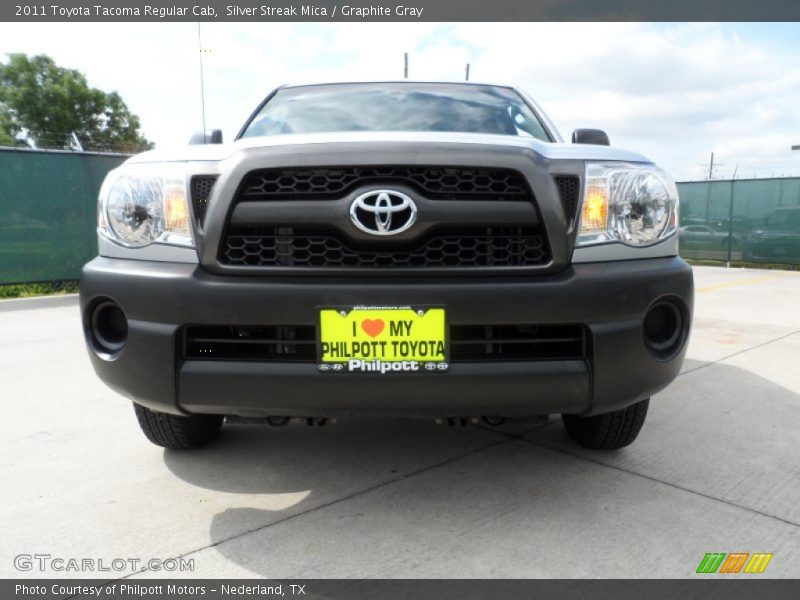 Silver Streak Mica / Graphite Gray 2011 Toyota Tacoma Regular Cab