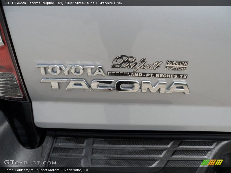 Silver Streak Mica / Graphite Gray 2011 Toyota Tacoma Regular Cab