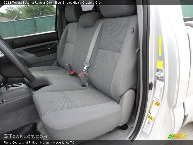 Silver Streak Mica / Graphite Gray 2011 Toyota Tacoma Regular Cab