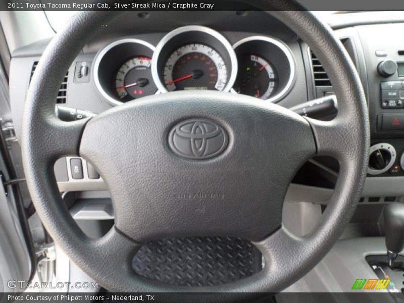 Silver Streak Mica / Graphite Gray 2011 Toyota Tacoma Regular Cab