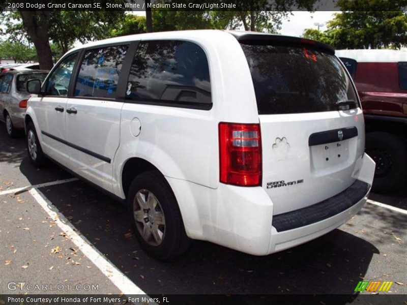 Stone White / Medium Slate Gray/Light Shale 2008 Dodge Grand Caravan SE