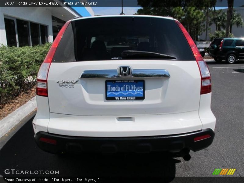 Taffeta White / Gray 2007 Honda CR-V EX-L 4WD