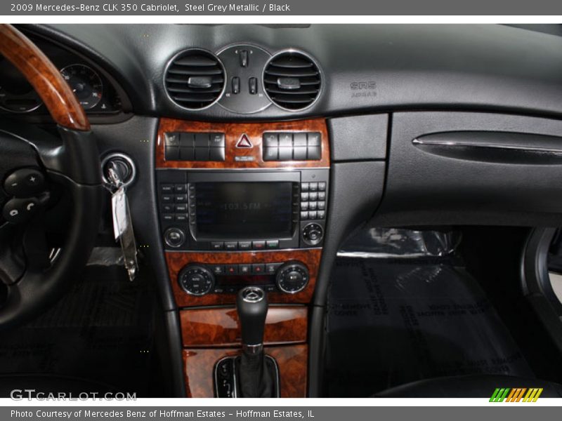 Steel Grey Metallic / Black 2009 Mercedes-Benz CLK 350 Cabriolet