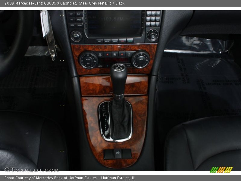 Steel Grey Metallic / Black 2009 Mercedes-Benz CLK 350 Cabriolet