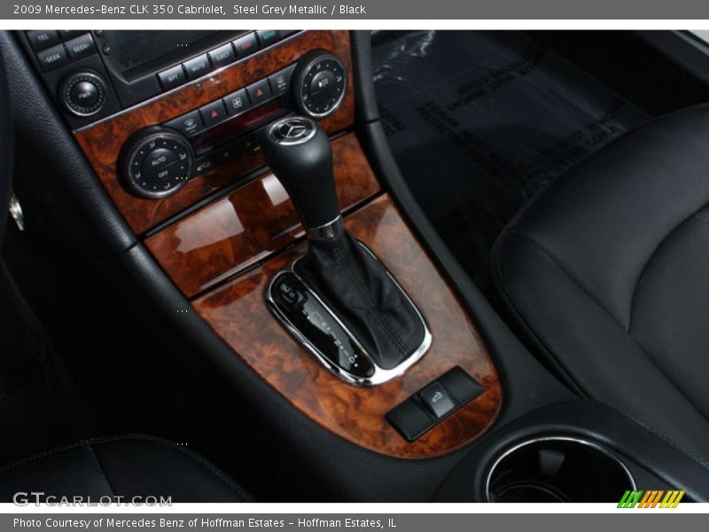 Steel Grey Metallic / Black 2009 Mercedes-Benz CLK 350 Cabriolet