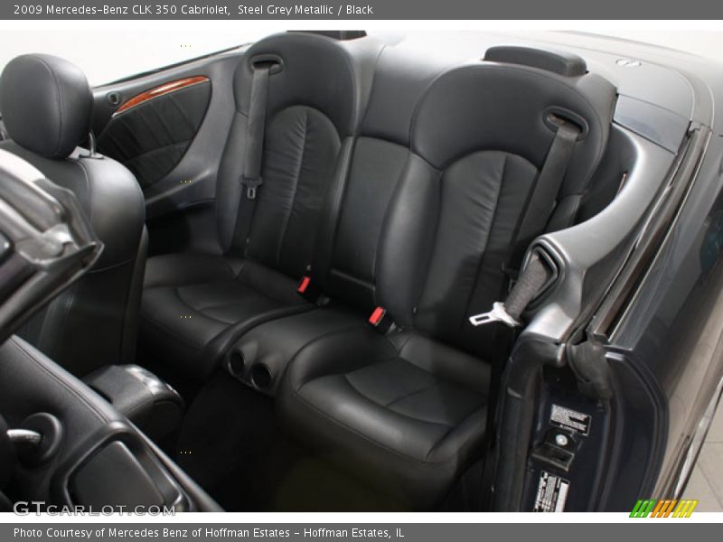 Steel Grey Metallic / Black 2009 Mercedes-Benz CLK 350 Cabriolet