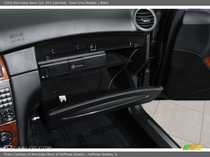 Steel Grey Metallic / Black 2009 Mercedes-Benz CLK 350 Cabriolet