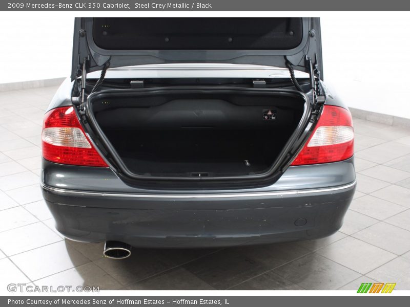 Steel Grey Metallic / Black 2009 Mercedes-Benz CLK 350 Cabriolet