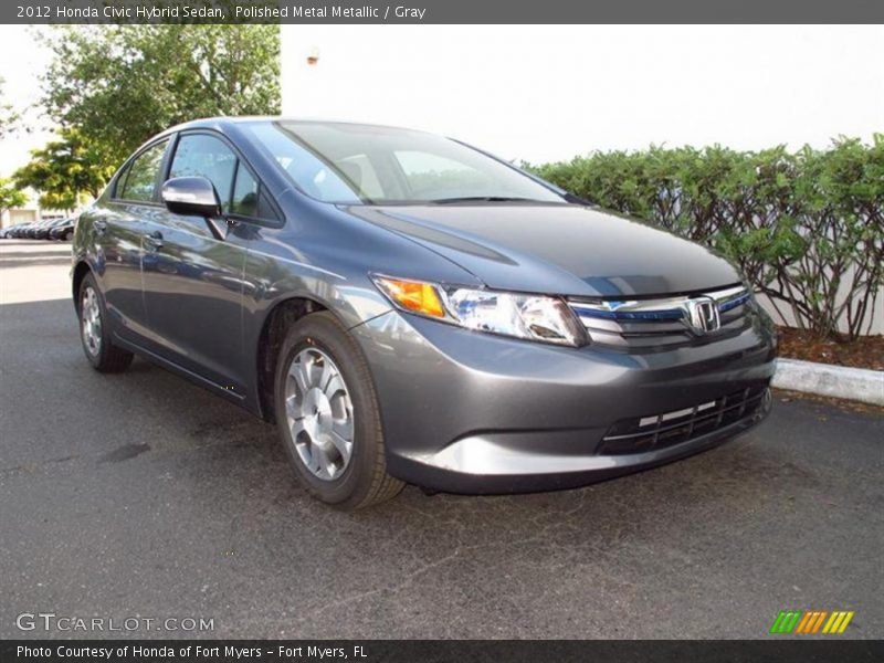 Polished Metal Metallic / Gray 2012 Honda Civic Hybrid Sedan