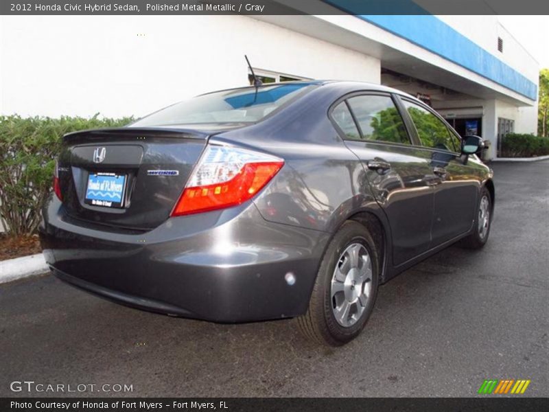 Polished Metal Metallic / Gray 2012 Honda Civic Hybrid Sedan