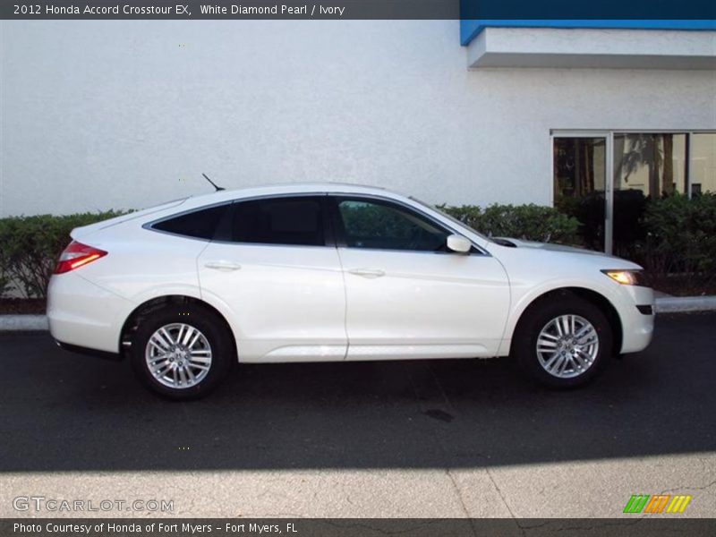 White Diamond Pearl / Ivory 2012 Honda Accord Crosstour EX