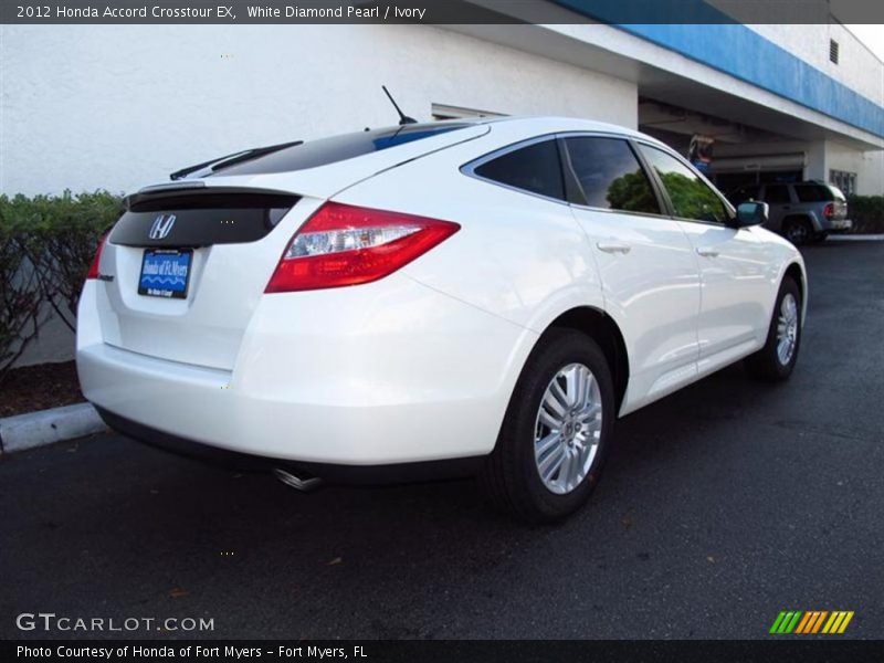 White Diamond Pearl / Ivory 2012 Honda Accord Crosstour EX