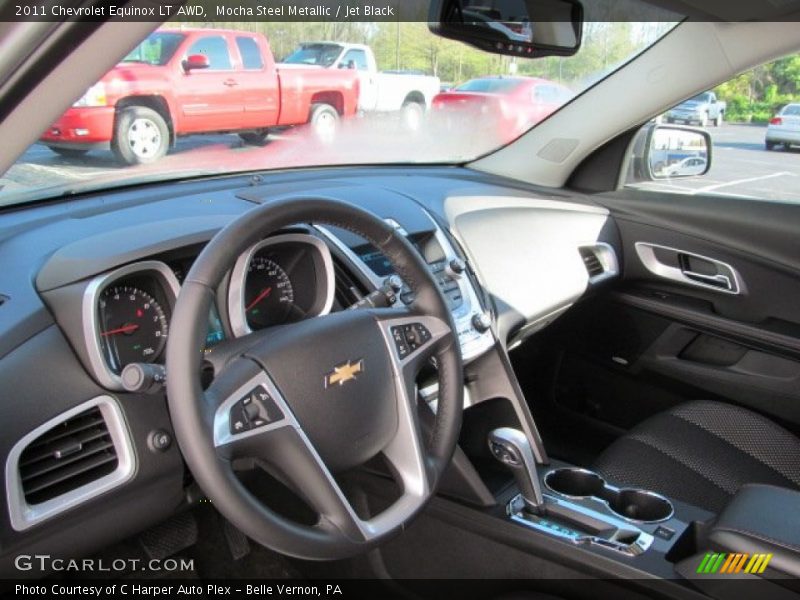 Mocha Steel Metallic / Jet Black 2011 Chevrolet Equinox LT AWD