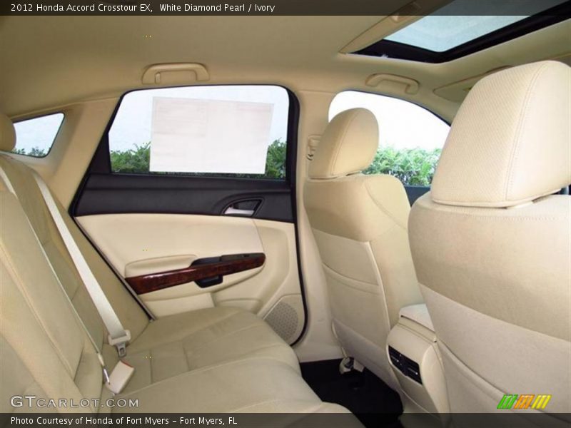 White Diamond Pearl / Ivory 2012 Honda Accord Crosstour EX