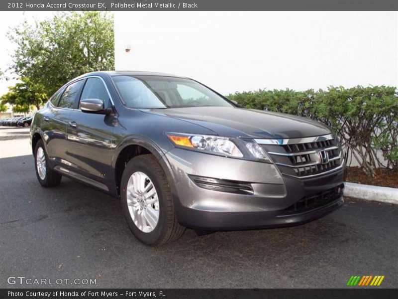 Polished Metal Metallic / Black 2012 Honda Accord Crosstour EX