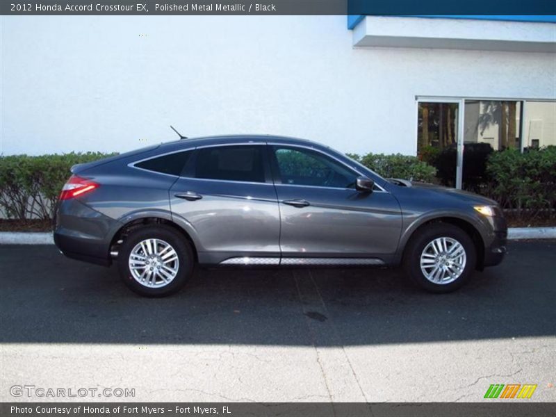 Polished Metal Metallic / Black 2012 Honda Accord Crosstour EX