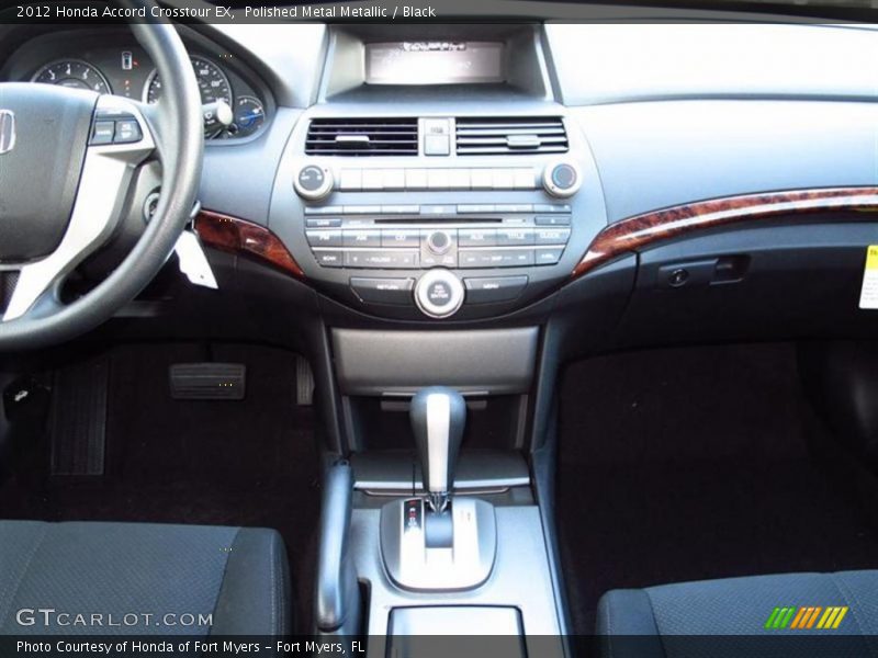 Polished Metal Metallic / Black 2012 Honda Accord Crosstour EX