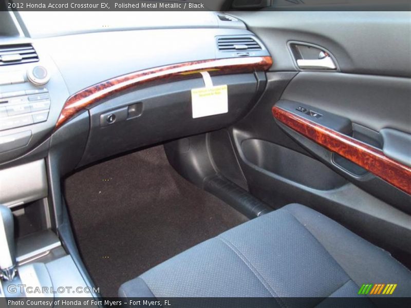 Polished Metal Metallic / Black 2012 Honda Accord Crosstour EX