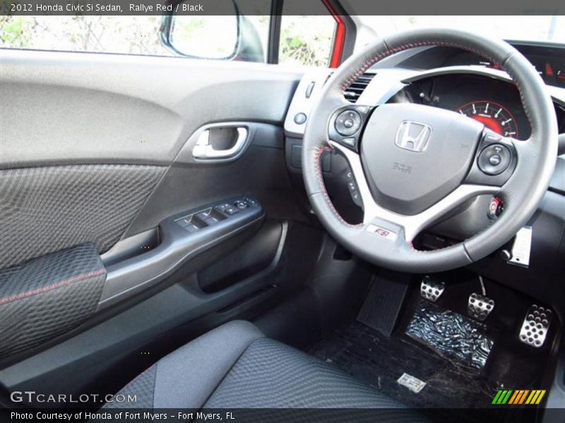Rallye Red / Black 2012 Honda Civic Si Sedan